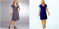 Vestido recto de punto stretch